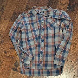 Marmot Casual Plaid Shirt in Blue and Brown